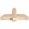 Ekena Millwork Eugene Smooth Timber Gable Bracket, Douglas Fir, 36"W x 18"H x 5 1/2"D x 5 1/2"F, 12/12 Pitch GBW036X18X0606EUG00SDF - alternate 3